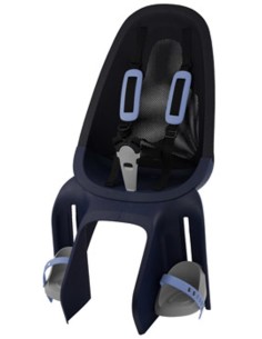Kindersitz für Hinten Qibbel Air mit Montage am Gepäckträger (CFS) - Denim Blue