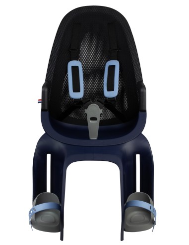 Kindersitz für Hinten Qibbel Air mit Montage am Gepäckträger (CFS) - Denim Blue