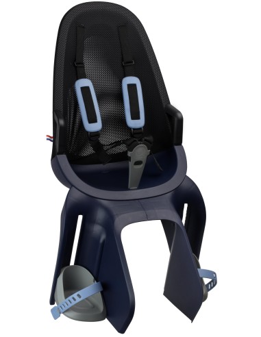 Kindersitz für Hinten Qibbel Air mit Montage am Gepäckträger (CFS) - Denim Blue