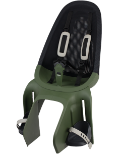 Kindersitz für Hinten Qibbel Air mit Montage am Gepäckträger (CFS) - Magic Green