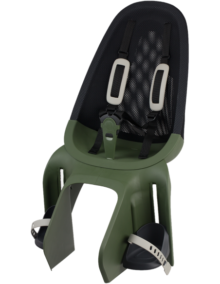Kindersitz für Hinten Qibbel Air mit Montage am Gepäckträger (CFS) - Magic Green