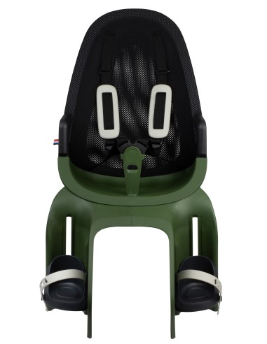 Kindersitz für Hinten Qibbel Air mit Montage am Gepäckträger (CFS) - Magic Green