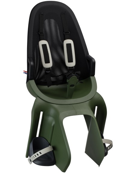 Kindersitz für Hinten Qibbel Air mit Montage am Gepäckträger (CFS) - Magic Green