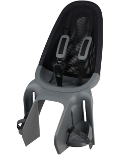 Kindersitz für Hinten Qibbel Air mit Montage am Gepäckträger (CFS) - Sparkling Silver