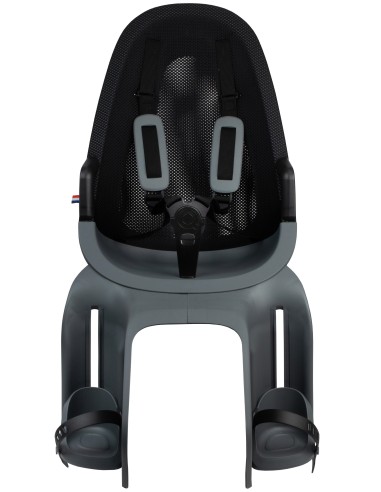 Kindersitz für Hinten Qibbel Air mit Montage am Gepäckträger (CFS) - Sparkling Silver