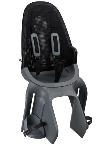 Kindersitz für Hinten Qibbel Air mit Montage am Gepäckträger (CFS) - Sparkling Silver