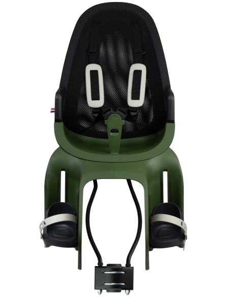 Kindersitz für Hinten Qibbel Air mit Montage am Rahmen (FF) - Magic Green
