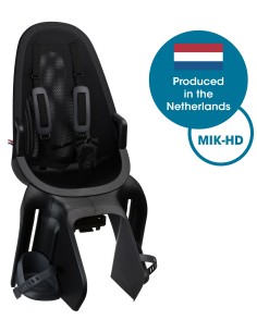 Kindersitz für Hinten Qibbel Air Miffy mit Gepäckträgerbefestigung (MIK-HD) - Schwarz