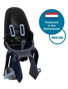 Kindersitz für Hinten Qibbel Air Miffy mit Gepäckträgerbefestigung (MIK-HD) - Denim Blau