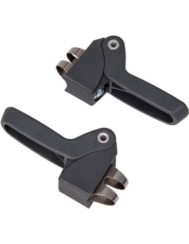 Kindersitz für Hinten Qibbel 6+ Junior mit Fußstützen, Sicherheitsgurt und Schutzplatte - Schwarz/Schwarz