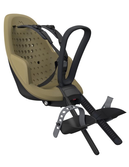 Kindersitz für Vorne Thule Yepp 2 Mini mit Mini SlimFit-Adapter - Fennel Tan