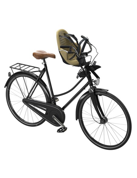 Kindersitz für Vorne Thule Yepp 2 Mini mit Mini SlimFit-Adapter - Fennel Tan