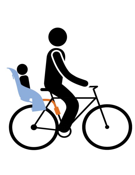 Kindersitz für Hinten Thule Yepp Nexxt Maxi mit Rahmenbefestigung (FM) - Aquamarin Blau