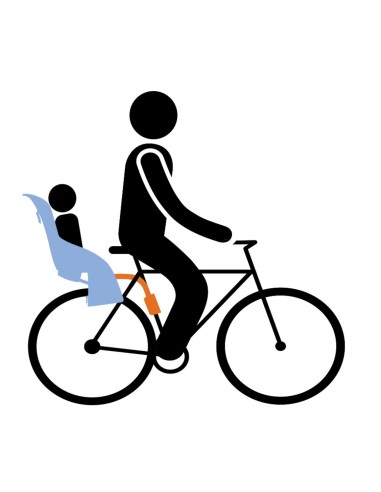 Kindersitz für Hinten Thule Yepp Nexxt Maxi mit Rahmenbefestigung (FM) - Schoko Braun