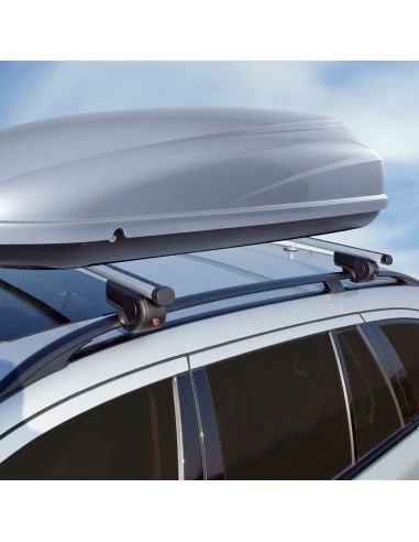 Universal Dachträgersatz Twinny Load Aluminium Driver 124cm für PKW s mit offene Dach-Schiene