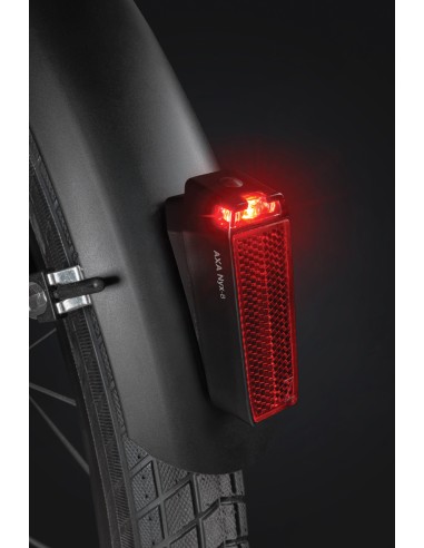 Rücklicht für Schutzblech Axa NYX Batterie