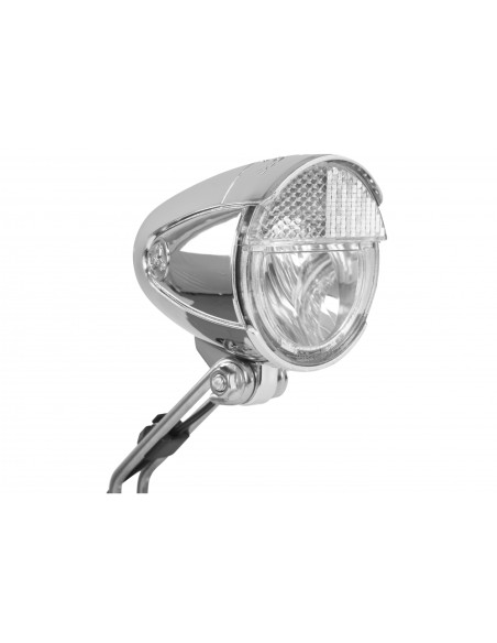 Scheinwerfer Trelock LS583 Bike-i Retro mit Dynamomontage - Chrom