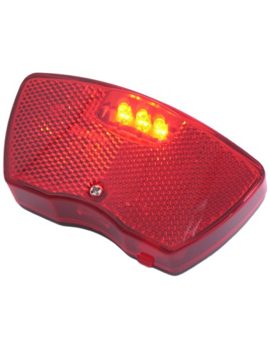 Gepäckträger Rücklicht Edge City - 3 LEDs inkl. Batterien (Werkstattverpackung)