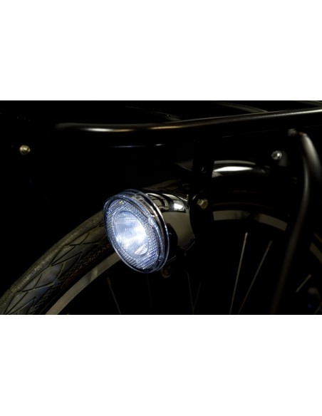 Scheinwerfer Spanninga Swingo XB LED Mit Reflector/Batterien - Chrom