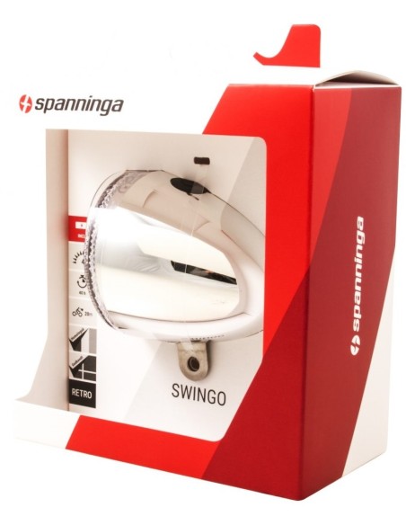 Scheinwerfer Spanninga Swingo XB LED Mit Reflector/Batterien - Chrom
