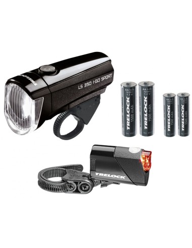 Beleuchtungsset Trelock LS350 + LS710 I-Go Sport - Schwarz