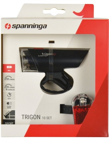 Beleuchtungsset Spanninga Trigon 10 XB + Pyro XB