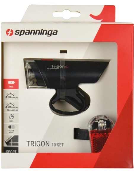 Beleuchtungsset Spanninga Trigon 10 XB + Pyro XB
