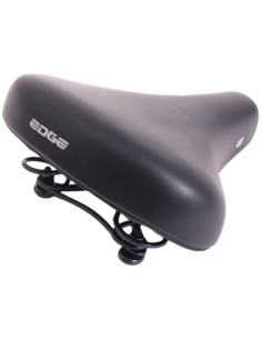 Fahrradsattel Edge City Retro - Schwarz (auf einer Karte)