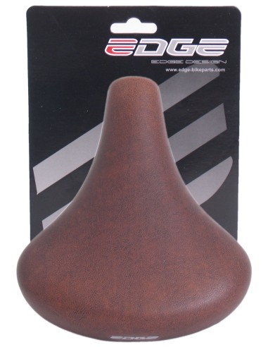 Fahrradsattel Edge City Retro - Dunkelbraun (auf einer Karte)