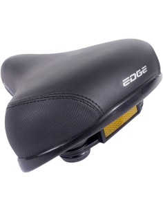 Fahrradsattel Edge City Protect mit Eckenschutz - Schwarz