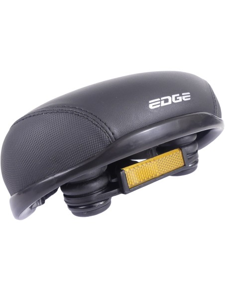 Fahrradsattel Edge City Protect mit Eckenschutz - Schwarz