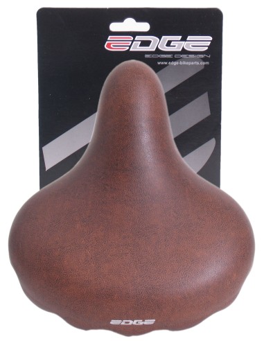 Fahrradsattel Edge Urban - mattes Dunkelbraun