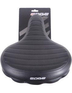 Fahrradsattel Edge Urban XL Wave - Schwarz