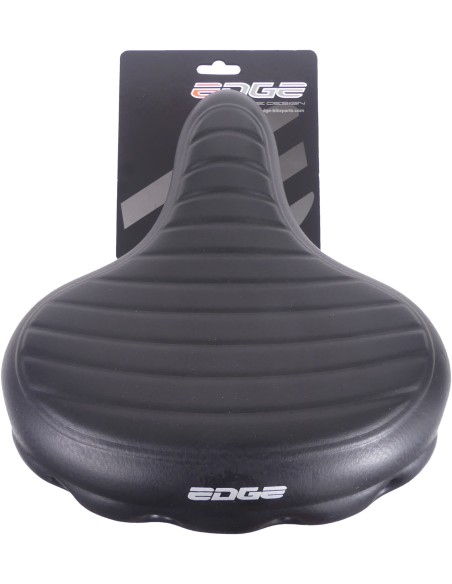 Fahrradsattel Edge Urban XL Wave - Schwarz