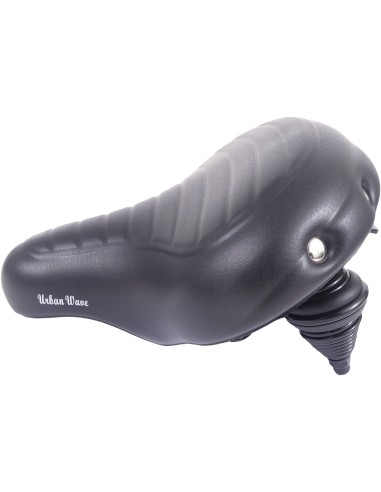 Fahrradsattel Edge Urban XL Wave - Schwarz