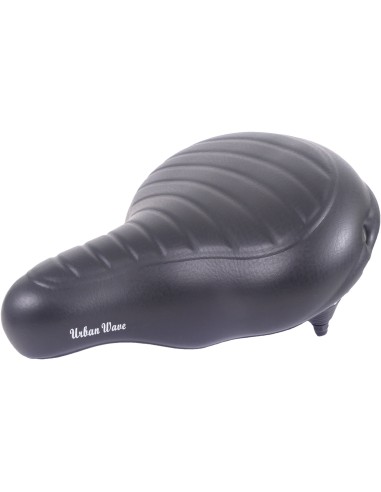Fahrradsattel Edge Urban XL Wave - Schwarz
