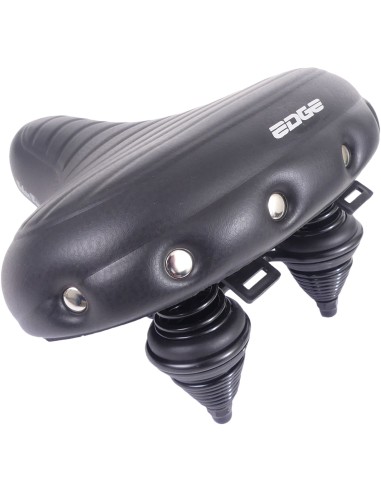 Fahrradsattel Edge Urban XL Wave - Schwarz