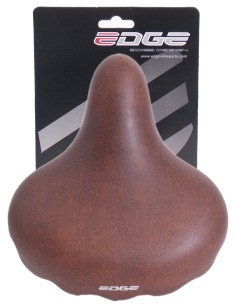 Fahrradsattel Edge Urban XL - mattes Dunkelbraun