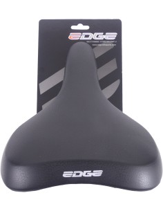 Fahrradsattel Edge Towny mit Memory-Schaum   Schwarz