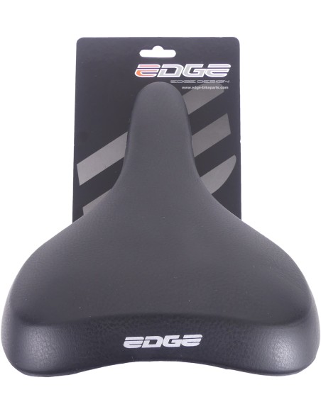 Fahrradsattel Edge Towny mit Memory-Schaum   Schwarz