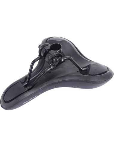 Fahrradsattel Edge Towny mit Memory-Schaum   Schwarz