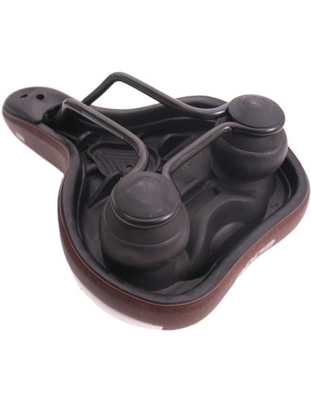 Fahrradsattel Edge Liberto - Mattbraun (auf einer Karte)