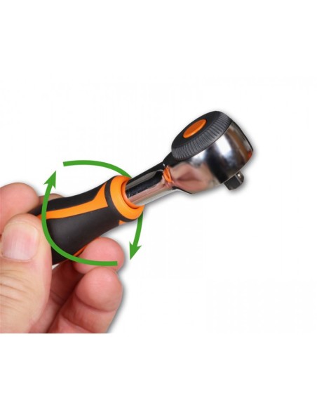 Beta Tools Umschaltknarre mit Außenvierkantantrieb 3/8" -  Drehgriff -  52 zahnig