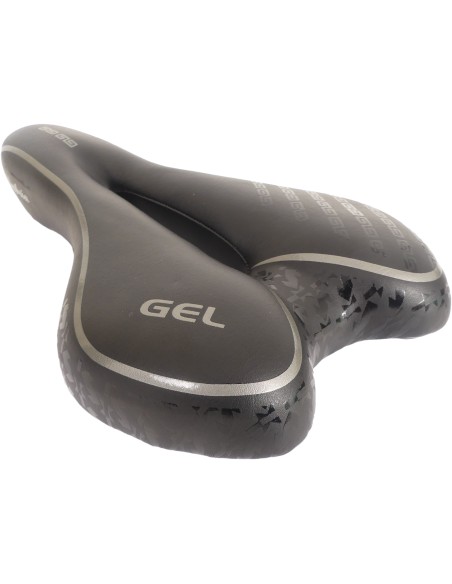 Fahrradsattel Edge Umbria Gel - Schwarz