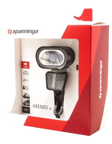 Scheinwerfer Spanninga Axendo 40 XDAS Nabendynamo - mit Licht- und Bewegungssensor