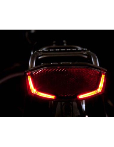 Gepäckträger Rücklicht Spanninga Lineo-XB - Led mit Batterien