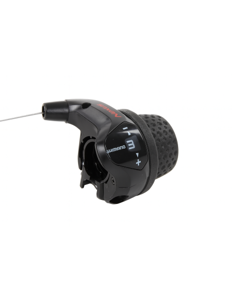 Drehgriffschalter 3 fach Shimano Nexus SL-3S41E mit Kabeln - Schwarz (Werkstattverpackung)