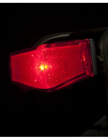 Gepäckträger Rücklicht Spanninga Plateo Xb - On/Off (Werkstattverpackung)