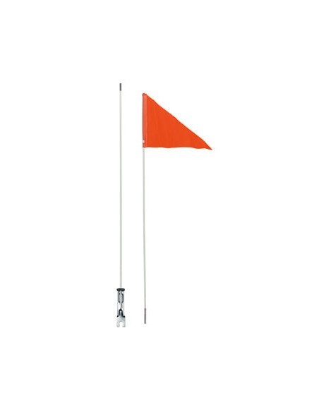 Fahrradflagge Icetoolz 24052G0 mit teilbarem Fiberglasstab 150 cm - Orange