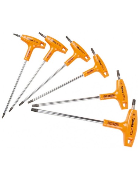 Stiftschlüssel Beta Tools 97TTX/S6 mit T-Griff (6 stück)